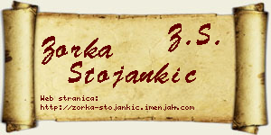 Zorka Stojankić vizit kartica